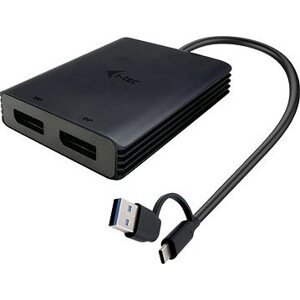 i-tec USB-A/USB-C Dual 4K DP Video Adaptér